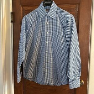 James Tattersall Checkered Dress Shirt